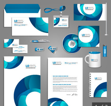 藍(lán)色圓形VI設(shè)計 塑造企業(yè)形象的藝術(shù)